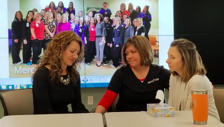 A group of nurses won the lottery but gave their winnings to two colleagues who needed it more